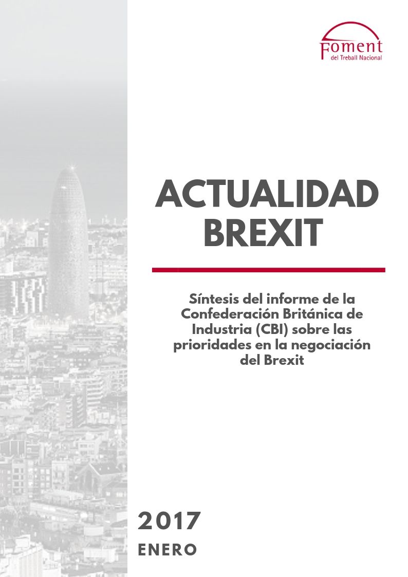 Síntesis del informe de la Confederación Británica de la Industria (CIB) sobre las prioridades en la negociación del Brexit- Enero 2017