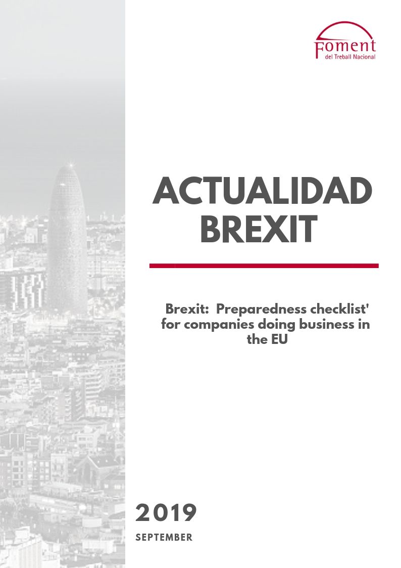 ‘BREXIT PREPAREDNESS CHECKLIST’ FOR COMPANIES DOING BUSINESS IN THE EU