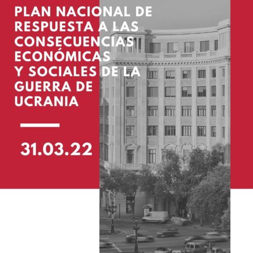 Nota de Economia: Plan Nacional de respuesta a las consecuencias económicas y sociales de la Guerra de Ucrania