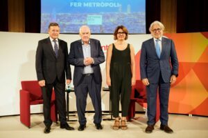 Ángel Simón, Ernest maragall, Glòria Marin i Josep Sanchez Llibre