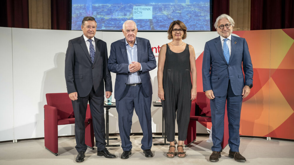 Ángel Simón, Ernest maragall, Glòria Marin i Josep Sanchez Llibre