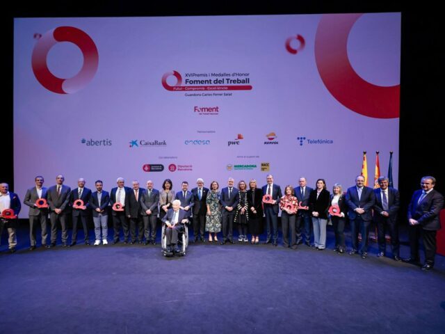 Joan Castells i Juan Echevarría guardonats amb les Medalles d’Honor de Foment del Treball