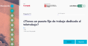 Eina d’avaluació de riscos laborals al teletreball