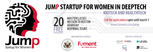 Presenta tu candidatura para el ‘Jump Startup for Women in deeptech: biotech and healthtech’