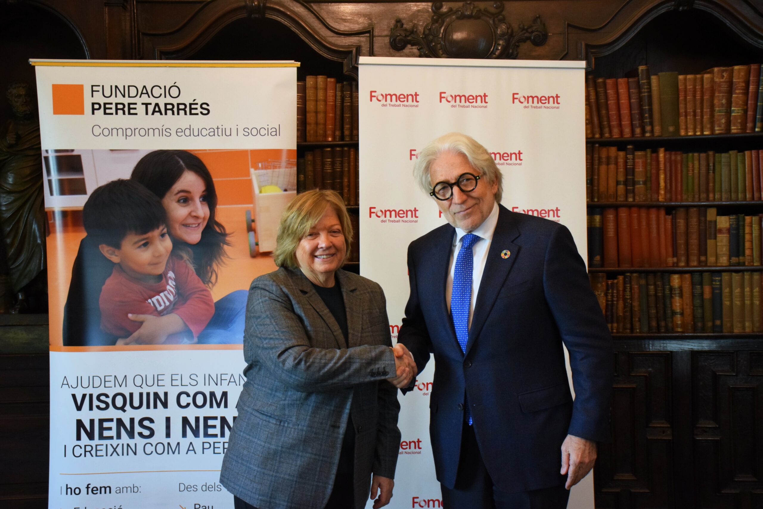 La Fundación Pere Tarrés y Foment firman un convenio para contribuir al bienestar de los niños en situación vulnerable