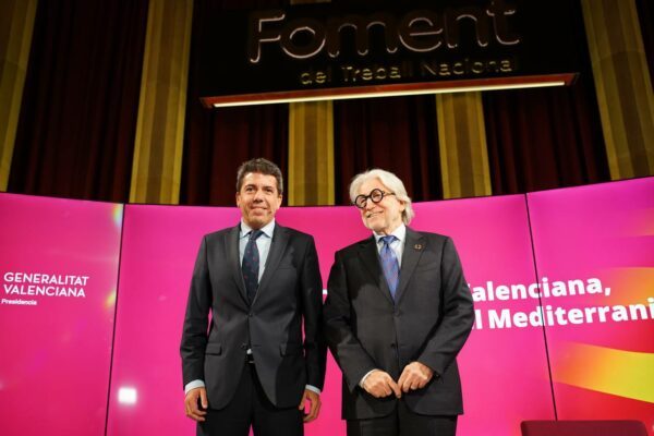 Sánchez Llibre insta Mazón a reforçar la complicitat entre Catalunya i la Comunitat Valenciana per liderar l’economia del sud d’Europa