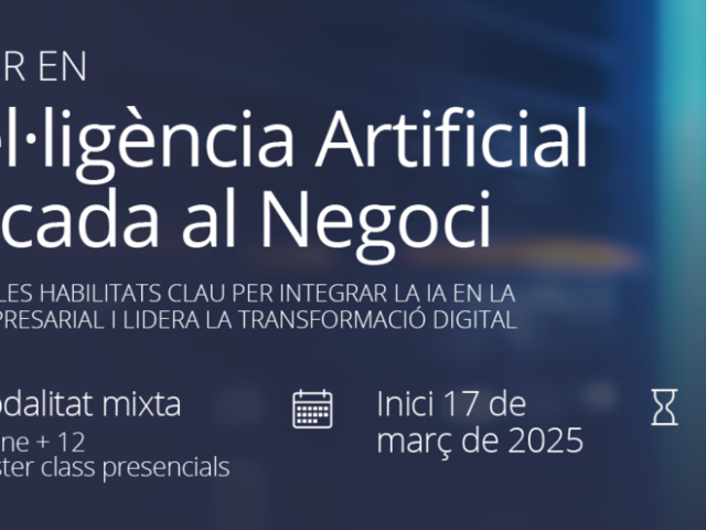 Foment del Treball i Euncet Business School presenten el Màster en Intel·ligència Artificial Aplicada al Negoci