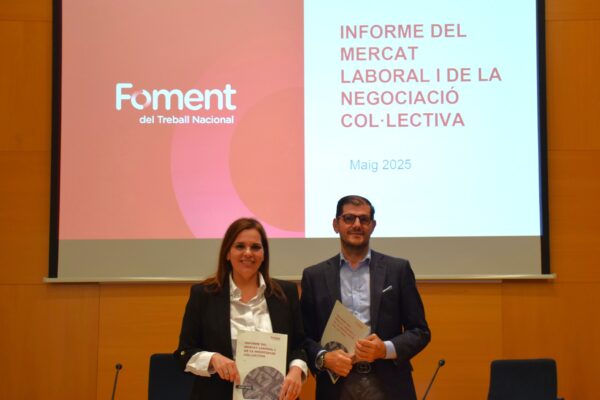 Foment del Treball destaca lāestabilitat dels convenis colĀ·lectius que permeten que el 30% dels acords siguin per jornades de menys de 37,5 hores