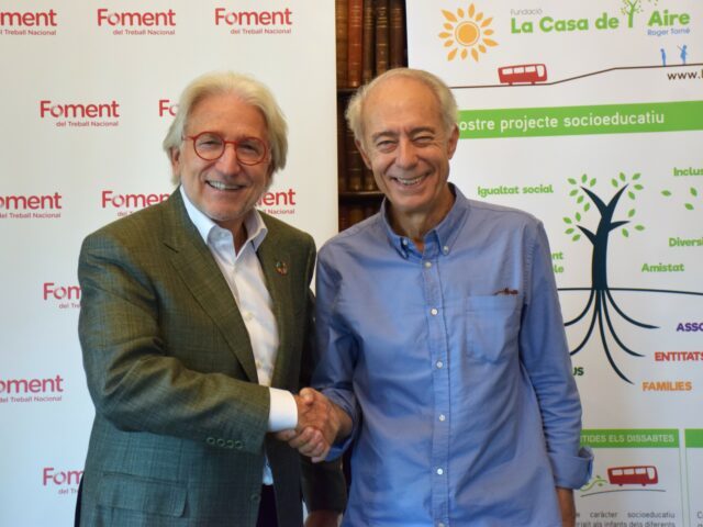 Foment del Treball y la Fundación La Casa de l’Aire Roger Torné colaboran para promover los derechos de la infancia en entornos vulnerables