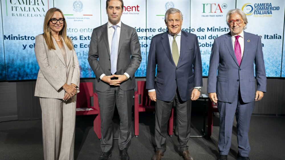 Trobada entre representants Govern d'Itàlia i Govern d'Espanya Tajani i Cuerpo