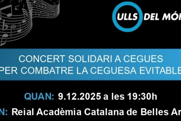 Concert a Cegues en benefici d’Ulls del Món: quan la música ens obre els ulls