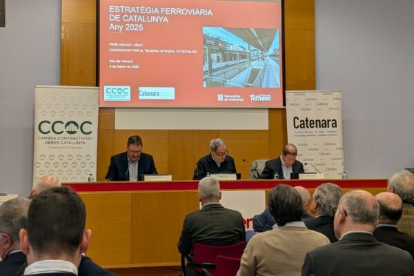 La Cambra de Contractistes celebra un esmorzar col·loqui CCOC–CATENARA sobre l’Estratègia Ferroviària de Catalunya en el marc del Pla de Rodalies