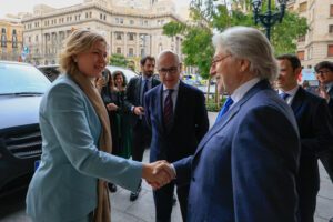 La vicepresidenta executiva de la Comissió Europea Henna Virkkunen visita Foment del Treball