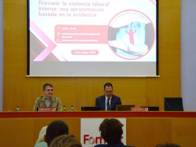 Foment del Treball aborda la prevenció de la violència laboral interna des d’una aproximació basada en l’evidència