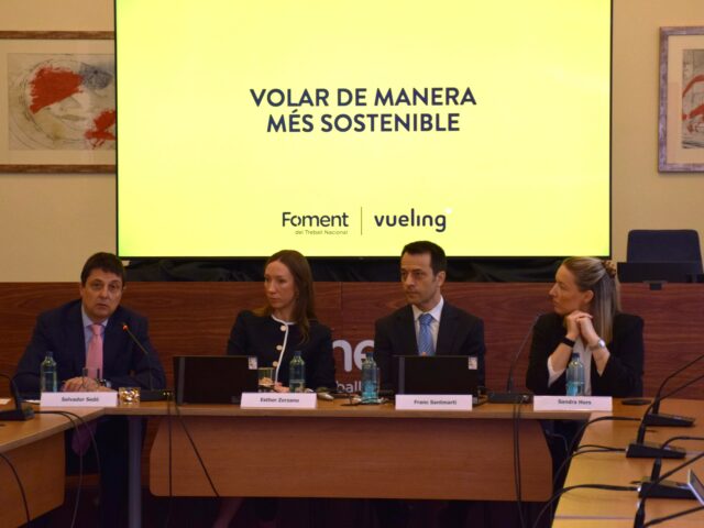 Vueling impulsa a Foment del Treball el debat sobre el futur dels viatges corporatius sostenibles