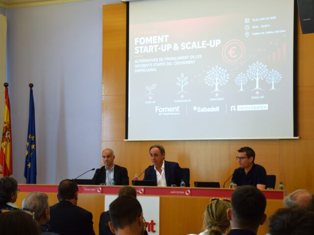 Foment analitza amb Banc Sabadell i Renta 4 les alternatives de finançament per a cada etapa del creixement empresarial