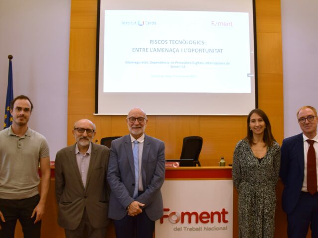 Foment i l’Institut Cerdà posen el focus en la resiliència empresarial davant els riscos tecnològics