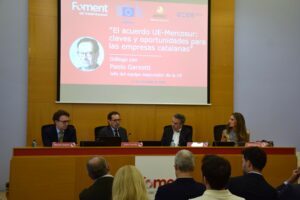 El cap de l’equip negociador de la UE Paolo Garzotti analitza a Foment les oportunitats de l’acord UE-Mercosur per a les empreses catalanes